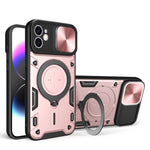 Capa de Telemóvel com Suporte Magnético Deslizante com Textura CD, Para iPhone 14 Pro Max, Para iPhone 13 Pro Max, Para iPhone 13 Pro, Para iPhone 13, Para iPhone 12, Para iPhone 12 Pro Max, Para iPhone 12 Pro, Para iPhone 11 Pro Max