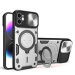 Capa de Telemóvel com Suporte Magnético Deslizante com Textura CD, Para iPhone 14 Pro Max, Para iPhone 13 Pro Max, Para iPhone 13 Pro, Para iPhone 13, Para iPhone 12, Para iPhone 12 Pro Max, Para iPhone 12 Pro, Para iPhone 11 Pro Max