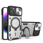 Capa de Telemóvel com Suporte Magnético Deslizante com Textura CD, Para iPhone 14 Pro Max, Para iPhone 13 Pro Max, Para iPhone 13 Pro, Para iPhone 13, Para iPhone 12, Para iPhone 12 Pro Max, Para iPhone 12 Pro, Para iPhone 11 Pro Max