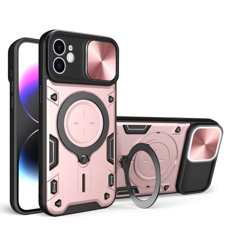 Capa de Telemóvel com Suporte Magnético Deslizante com Textura CD, Para iPhone 11, Para iPhone 11 Pro
