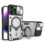Capa de Telemóvel com Suporte Magnético Deslizante com Textura CD, Para iPhone 17e / 16e, Para iPhone 17 Pro Max, Para iPhone 17 Pro, Para iPhone 17, Para iPhone Air, Para iPhone 16 Pro Max, Para iPhone 16 Pro, Para iPhone 16 Plus
