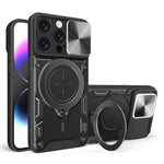 Capa de Telemóvel com Suporte Magnético Deslizante com Textura CD, Para iPhone 17e / 16e, Para iPhone 17 Pro Max, Para iPhone 17 Pro, Para iPhone 17, Para iPhone Air, Para iPhone 16 Pro Max, Para iPhone 16 Pro, Para iPhone 16 Plus