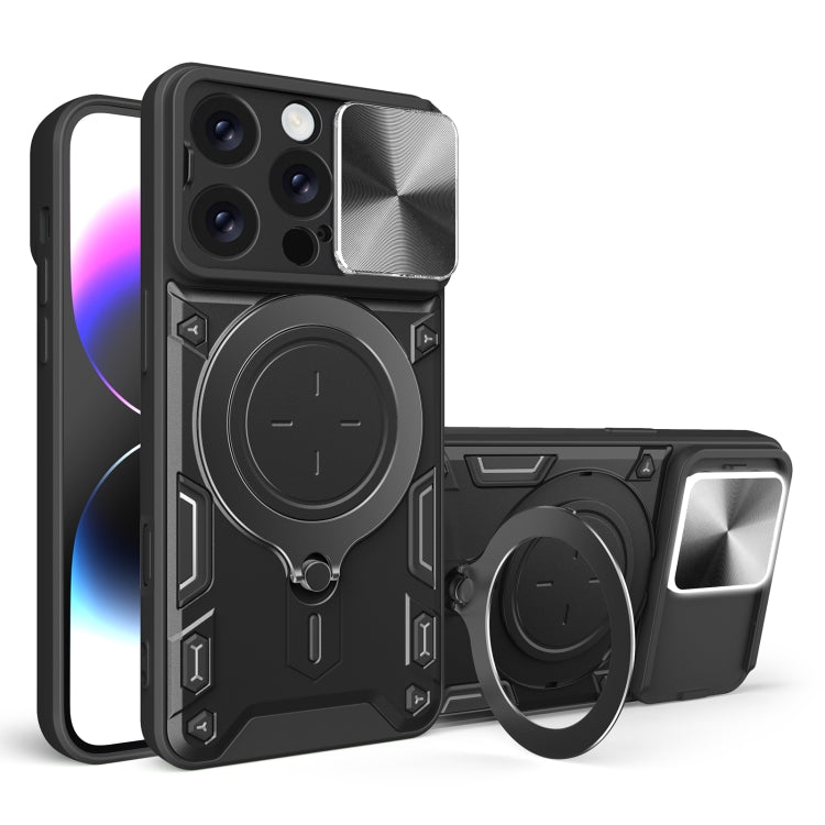 Capa de Telemóvel com Suporte Magnético Deslizante com Textura CD, Para iPhone 17e / 16e, Para iPhone 17 Pro Max, Para iPhone 17 Pro, Para iPhone 17, Para iPhone Air, Para iPhone 16 Pro Max, Para iPhone 16 Pro, Para iPhone 16 Plus