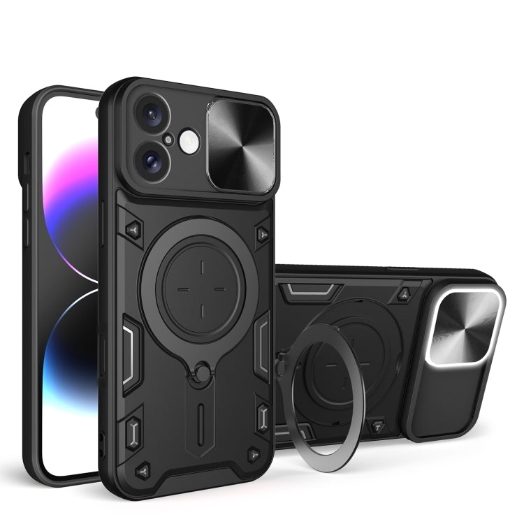 Capa de Telemóvel com Suporte Magnético Deslizante com Textura CD, Para iPhone 17e / 16e, Para iPhone 17 Pro Max, Para iPhone 17 Pro, Para iPhone 17, Para iPhone Air, Para iPhone 16 Pro Max, Para iPhone 16 Pro, Para iPhone 16 Plus