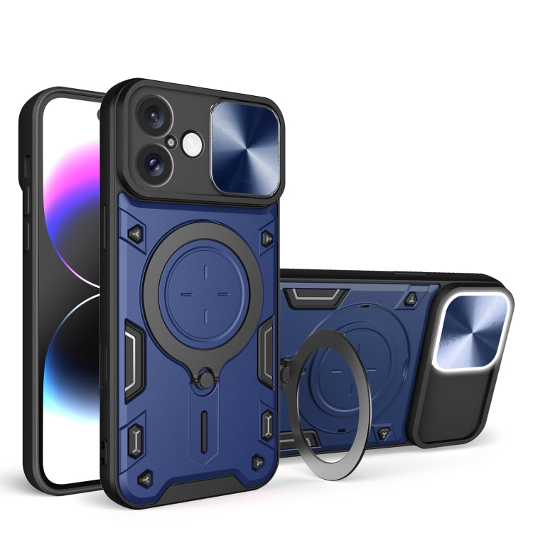 Capa de Telemóvel com Suporte Magnético Deslizante com Textura CD, Para iPhone 17e / 16e, Para iPhone 17 Pro Max, Para iPhone 17 Pro, Para iPhone 17, Para iPhone Air, Para iPhone 16 Pro Max, Para iPhone 16 Pro, Para iPhone 16 Plus