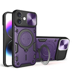 Capa de Telemóvel com Suporte Magnético Deslizante com Textura CD, Para iPhone 17e / 16e, Para iPhone 17 Pro Max, Para iPhone 17 Pro, Para iPhone 17, Para iPhone Air, Para iPhone 16 Pro Max, Para iPhone 16 Pro, Para iPhone 16 Plus