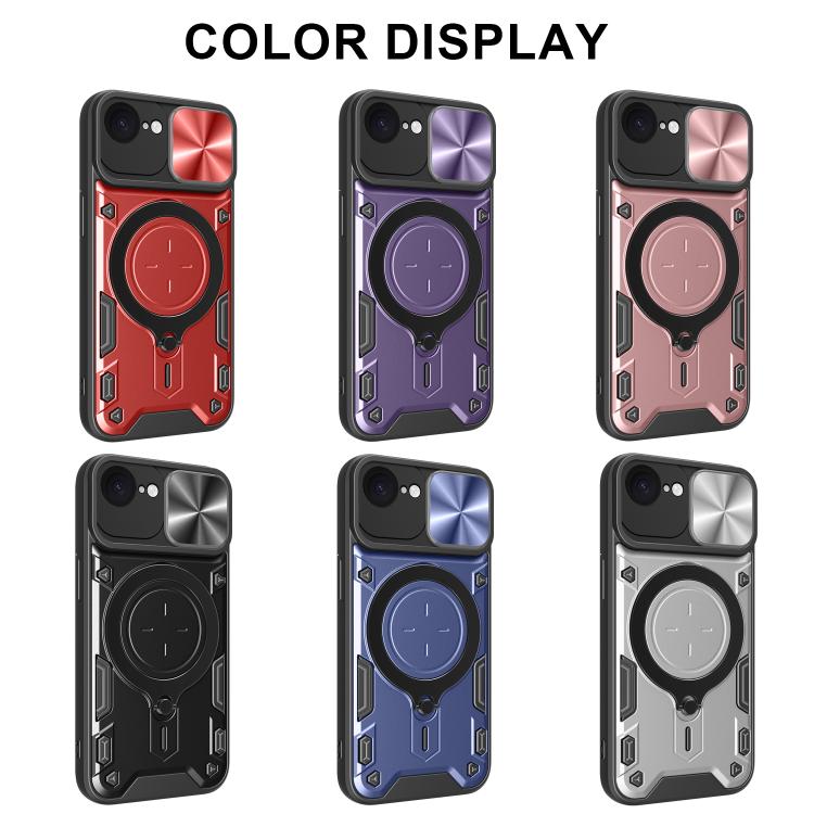 Capa de Telemóvel com Suporte Magnético Deslizante com Textura CD, Para iPhone 17e / 16e, Para iPhone 17 Pro Max, Para iPhone 17 Pro, Para iPhone 17, Para iPhone Air, Para iPhone 16 Pro Max, Para iPhone 16 Pro, Para iPhone 16 Plus