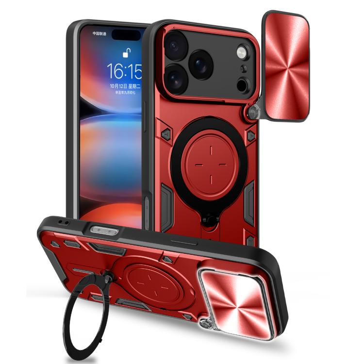 Capa de Telemóvel com Suporte Magnético Deslizante com Textura CD, Para iPhone 17e / 16e, Para iPhone 17 Pro Max, Para iPhone 17 Pro, Para iPhone 17, Para iPhone Air, Para iPhone 16 Pro Max, Para iPhone 16 Pro, Para iPhone 16 Plus