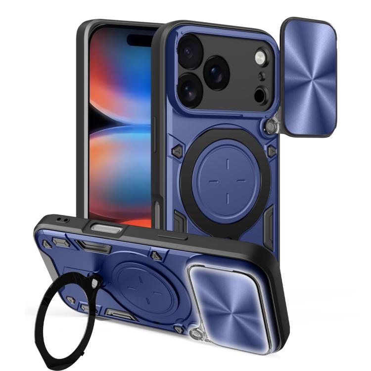 Capa de Telemóvel com Suporte Magnético Deslizante com Textura CD, Para iPhone 17e / 16e, Para iPhone 17 Pro Max, Para iPhone 17 Pro, Para iPhone 17, Para iPhone Air, Para iPhone 16 Pro Max, Para iPhone 16 Pro, Para iPhone 16 Plus