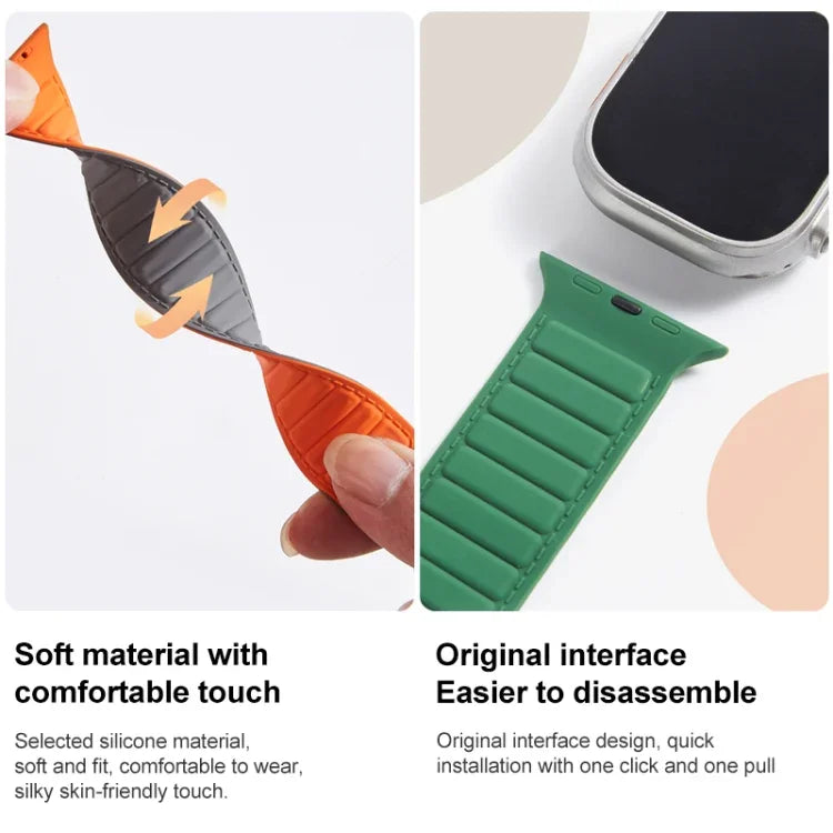 Correia Magnética de Silicone Loop para Apple Watch 38mm