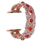 Diamonds Twist Metal Watch Band, For Apple Watch Series 10 46mm, For Apple Watch Series 10 42mm, For Apple Watch SE 2023 44mm, For Apple Watch SE 2023 40mm, For Apple Watch Ultra 2 49mm, For Apple Watch 9 45mm, For Apple Watch 9 41mm                   ...