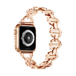 Ladder Buckle Metal Watch Band, For Apple Watch Ultra 49mm, For Apple Watch 8 41mm, For Apple Watch 8 45mm, For Apple Watch SE 2022 40mm, For Apple Watch SE 2022 44mm, For Apple Watch 7 41mm, For Apple Watch 7 45mm, For Apple Watch SE 40mm             ...