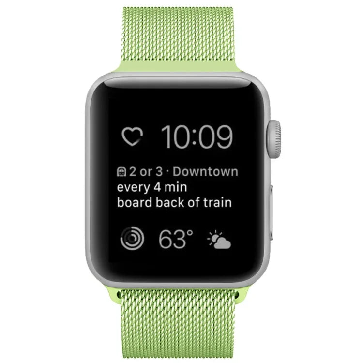 Pulseira Milanesa Magnética em Aço Inoxidável para Apple Watch Series, 5 & 4 40mm / 3 & 2 & 1 38mm, 5 & 4 44mm / 3 & 2 & 1 42mm