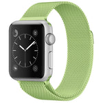 Pulseira Milanesa Magnética em Aço Inoxidável para Apple Watch Series, 5 & 4 40mm / 3 & 2 & 1 38mm, 5 & 4 44mm / 3 & 2 & 1 42mm