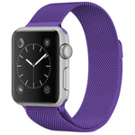 Pulseira Milanesa Magnética em Aço Inoxidável para Apple Watch Series, 5 & 4 40mm / 3 & 2 & 1 38mm, 5 & 4 44mm / 3 & 2 & 1 42mm