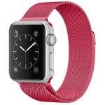 Pulseira Milanesa Magnética em Aço Inoxidável para Apple Watch Series, 5 & 4 40mm / 3 & 2 & 1 38mm, 5 & 4 44mm / 3 & 2 & 1 42mm