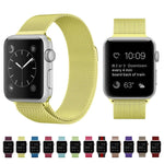 Pulseira Milanesa Magnética em Aço Inoxidável para Apple Watch Series, 5 & 4 40mm / 3 & 2 & 1 38mm, 5 & 4 44mm / 3 & 2 & 1 42mm