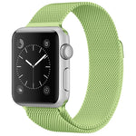 Pulseira Milanesa Magnética em Aço Inoxidável para Apple Watch Series, 5 & 4 40mm / 3 & 2 & 1 38mm, 5 & 4 44mm / 3 & 2 & 1 42mm