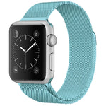 Pulseira Milanesa Magnética em Aço Inoxidável para Apple Watch Series, 5 & 4 40mm / 3 & 2 & 1 38mm, 5 & 4 44mm / 3 & 2 & 1 42mm