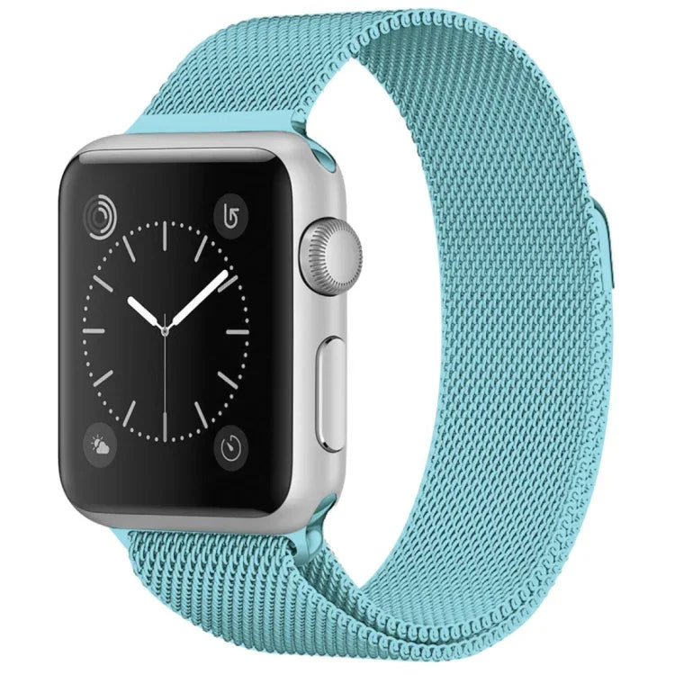 Pulseira Milanesa Magnética em Aço Inoxidável para Apple Watch Series, 5 & 4 40mm / 3 & 2 & 1 38mm, 5 & 4 44mm / 3 & 2 & 1 42mm