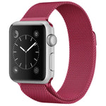 Pulseira Milanesa Magnética em Aço Inoxidável para Apple Watch Series, 5 & 4 40mm / 3 & 2 & 1 38mm, 5 & 4 44mm / 3 & 2 & 1 42mm