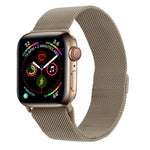 Pulseira Milanesa Magnética em Aço Inoxidável para Apple Watch Series, 5 & 4 40mm / 3 & 2 & 1 38mm, 5 & 4 44mm / 3 & 2 & 1 42mm