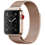 Pulseira Milanesa Magnética em Aço Inoxidável para Apple Watch Series, 5 & 4 40mm / 3 & 2 & 1 38mm, 5 & 4 44mm / 3 & 2 & 1 42mm