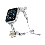 Pulseira de relógio metálica com contas, para Apple Watch 8 45mm, para Apple Watch SE 2022 40mm, para Apple Watch SE 2022 44mm, para Apple Watch 7 41mm, para Apple Watch 7 45mm, para Apple Watch SE 40mm, para Apple Watch SE 44mm, para Apple Watch 6 40mm