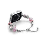 Bead Bracelet Metal Watch Band, For Apple Watch 38mm
