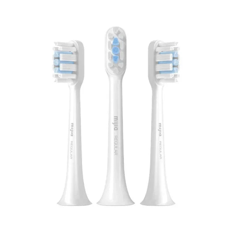 3 Unidades Cabeças de Escova Tipo Standard Originais Xiaomi Mijia para Escova de Dentes Elétrica Sónica T301 / T302, Escova T301 & T302 (Branca), Escova T301 & T302 (Preta)