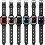 Pulseira integrada em TPU com capa Armor, Para Apple Watch 2 38mm, Para Apple Watch 42mm, Para Apple Watch 38mm