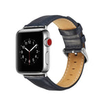 Correia de Couro Top-grain Textura Crazy Horse, para Apple Watch Série 7 41mm / 6 & SE & 5 & 4 40mm / 3 & 2 & 1 38mm, para Apple Watch Série 7 45mm / 6 & SE & 5 & 4 44mm / 3 & 2 & 1 42mm