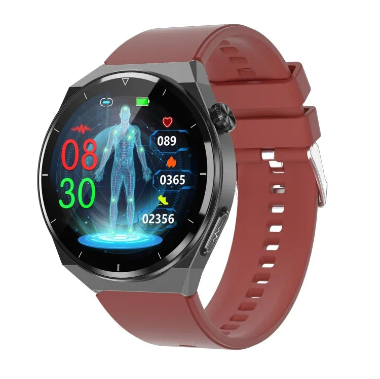 Relógio Inteligente TK20 com Ecrã de 1,39 polegadas e Correia de Silicone, Suporta ECG / Cuidados Remotos para a Família / Monitorização da Temperatura Corporal, Correia de Silicone (Vermelho), Correia de Silicone (Preto), Correia de Silicone (Azul)