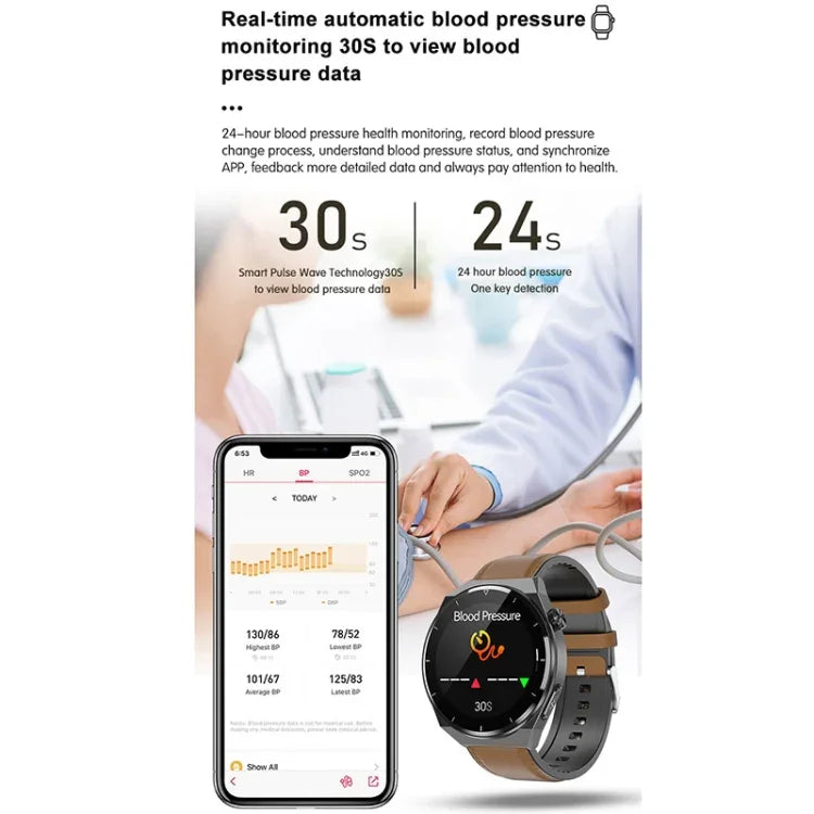 Relógio Inteligente TK20 com Ecrã de 1,39 polegadas e Correia de Silicone, Suporta ECG / Cuidados Remotos para a Família / Monitorização da Temperatura Corporal, Correia de Silicone (Vermelho), Correia de Silicone (Preto), Correia de Silicone (Azul)