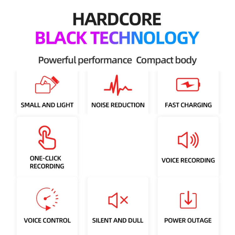 Gravador de Voz Inteligente JNN M2 Ultra Fino com Redução de Ruído HD, Controlo Inteligente, 4GB, 8GB, 16GB, 32GB, 64GB