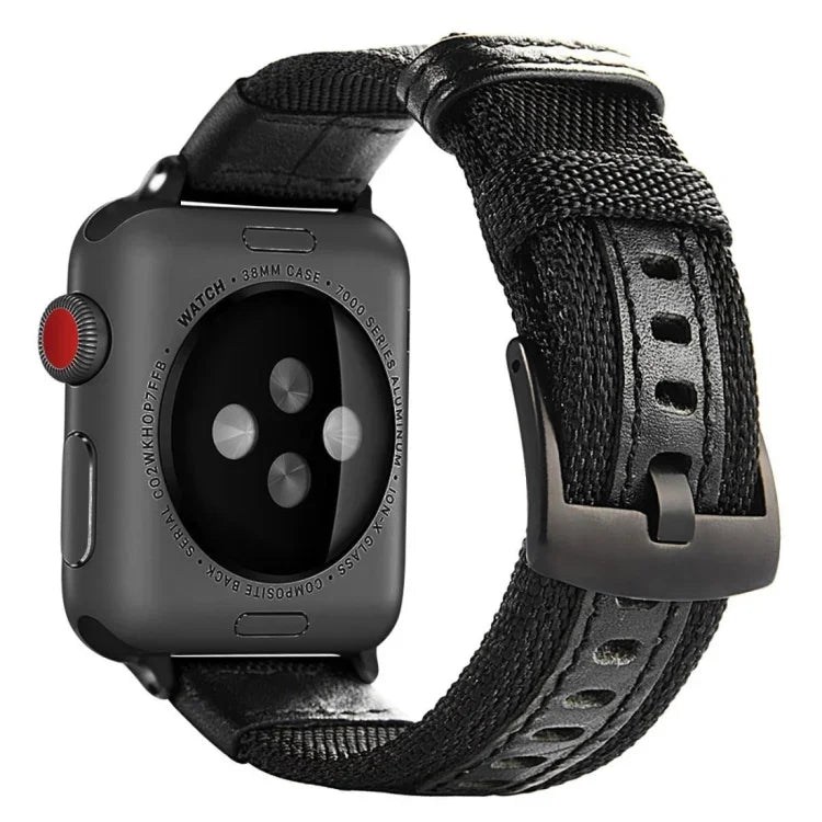 Correia de Nylon para Apple Watch Série 7 41mm / 6 & SE & 5 & 4 40mm / 3 & 2 & 1 38mm, para Apple Watch Série 7 45mm / 6 & SE & 5 & 4 44mm / 3 & 2 & 1 42mm