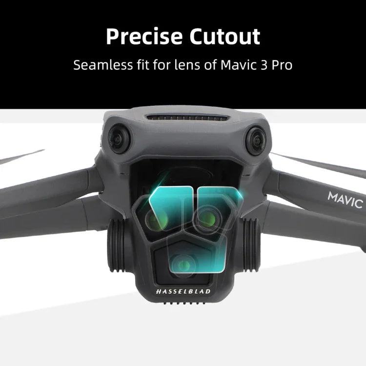 Sunnylife M3P-BHM578 2 Conjuntos de Filme de Vidro Temperado HD à Prova de Explosão, Sunnylife Para DJI Mavic 3 Pro