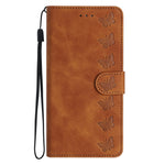 Seven Butterflies Embossed Leather Phone Case, For iPhone 14 Pro Max, For iPhone 13 Pro Max, For iPhone 13 Pro, For iPhone 13, For iPhone 13 mini, For iPhone 12, For iPhone 12 Pro Max, For iPhone 12 Pro