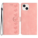 Seven Butterflies Embossed Leather Phone Case, For iPhone 14 Pro Max, For iPhone 13 Pro Max, For iPhone 13 Pro, For iPhone 13, For iPhone 13 mini, For iPhone 12, For iPhone 12 Pro Max, For iPhone 12 Pro