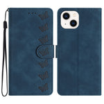 Seven Butterflies Embossed Leather Phone Case, For iPhone 14 Pro Max, For iPhone 13 Pro Max, For iPhone 13 Pro, For iPhone 13, For iPhone 13 mini, For iPhone 12, For iPhone 12 Pro Max, For iPhone 12 Pro