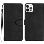 Seven Butterflies Embossed Leather Phone Case, For iPhone 14 Pro Max, For iPhone 13 Pro Max, For iPhone 13 Pro, For iPhone 13, For iPhone 13 mini, For iPhone 12, For iPhone 12 Pro Max, For iPhone 12 Pro