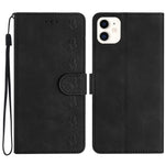 Seven Butterflies Embossed Leather Phone Case, For iPhone 14 Pro Max, For iPhone 13 Pro Max, For iPhone 13 Pro, For iPhone 13, For iPhone 13 mini, For iPhone 12, For iPhone 12 Pro Max, For iPhone 12 Pro