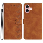 Capa de Telemóvel em Pele Relevada com Sete Borboletas, Para iPhone 16e / 17e, Para iPhone 17 Pro Max, Para iPhone 17 Pro, Para iPhone 17, Para iPhone Air, Para iPhone 16 Pro Max, Para iPhone 16 Pro, Para iPhone 16 Plus