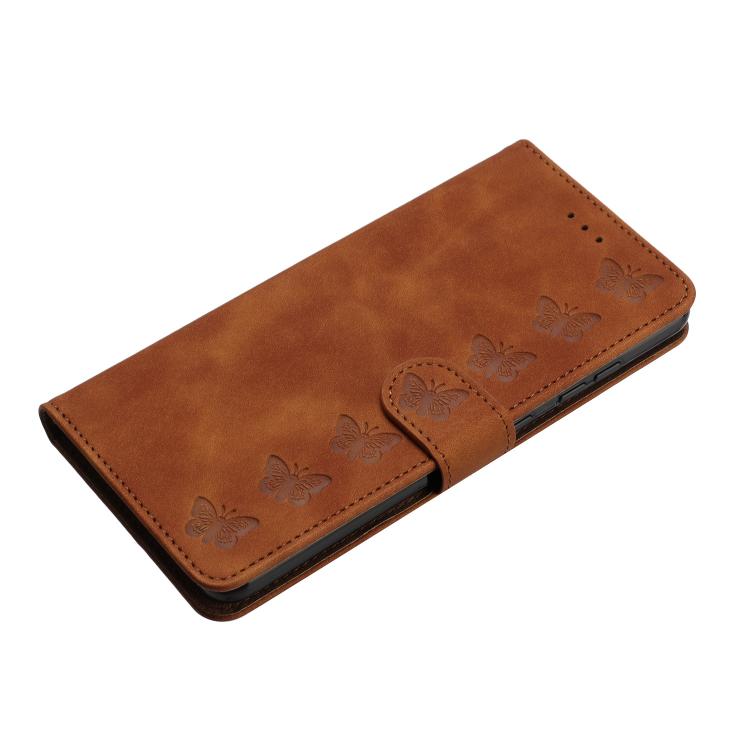 Capa de Telemóvel em Pele Relevada com Sete Borboletas, Para iPhone 16e / 17e, Para iPhone 17 Pro Max, Para iPhone 17 Pro, Para iPhone 17, Para iPhone Air, Para iPhone 16 Pro Max, Para iPhone 16 Pro, Para iPhone 16 Plus