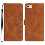 Capa de Telemóvel em Pele Relevada com Sete Borboletas, Para iPhone 16e / 17e, Para iPhone 17 Pro Max, Para iPhone 17 Pro, Para iPhone 17, Para iPhone Air, Para iPhone 16 Pro Max, Para iPhone 16 Pro, Para iPhone 16 Plus