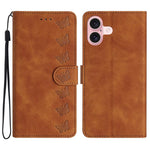 Capa de Telemóvel em Pele Relevada com Sete Borboletas, Para iPhone 16e / 17e, Para iPhone 17 Pro Max, Para iPhone 17 Pro, Para iPhone 17, Para iPhone Air, Para iPhone 16 Pro Max, Para iPhone 16 Pro, Para iPhone 16 Plus