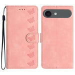 Capa de Telemóvel em Pele Relevada com Sete Borboletas, Para iPhone 16e / 17e, Para iPhone 17 Pro Max, Para iPhone 17 Pro, Para iPhone 17, Para iPhone Air, Para iPhone 16 Pro Max, Para iPhone 16 Pro, Para iPhone 16 Plus