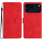 Capa de Telemóvel em Pele Relevada com Sete Borboletas, Para iPhone 16e / 17e, Para iPhone 17 Pro Max, Para iPhone 17 Pro, Para iPhone 17, Para iPhone Air, Para iPhone 16 Pro Max, Para iPhone 16 Pro, Para iPhone 16 Plus