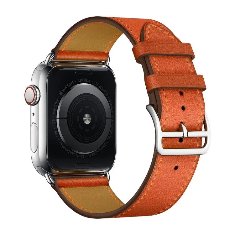 Replacement Leather Strap Watchband, For Apple Watch Series 7 41mm / 6 & SE & 5 & 4 40mm / 3 & 2 & 1 38mm, For Apple Watch Series 7 45mm / 6 & SE & 5 & 4 44mm / 3 & 2 & 1 42mm
