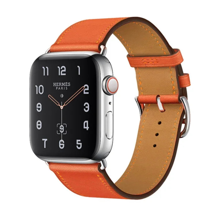 Correia de Substituição em Couro, para Apple Watch Série 7 41mm / 6 & SE & 5 & 4 40mm / 3 & 2 & 1 38mm, para Apple Watch Série 7 45mm / 6 & SE & 5 & 4 44mm / 3 & 2 & 1 42mm